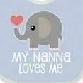 thumbnail image 4 of Inktastic Nanna Loves Me Grandchild Boys or Girls Baby Bib, 4 of 4