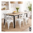 thumbnail image 4 of Silla Tolix 4 Pzas Comedor Casa Restaurante Exterior Jardin blanco, 4 of 8