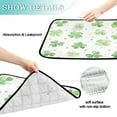 thumbnail image 3 of Washable Pet Pee Pads with Super Absorbent Reusable Training Pads for Dogs & Cats Green Shamrock Leaves, 3 of 6
