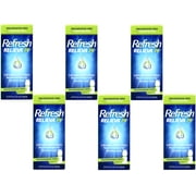 Refresh RELIEVA Preservative-Free Lubricant Eye Drops for Sensitive Eyes, 0.33 FL OZ (10 ml) - 6 Pack