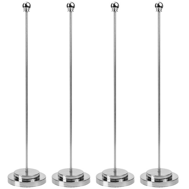 4 soportes de bandera de escritorio, base de bandera de oficina, soporte decorativo, accesorio de bandera, asta de bandera de mesa.