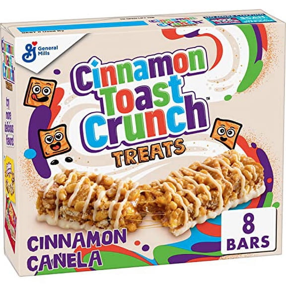 Cinnamon Toast Crunch Breakfast Cereal Treat Bars, Snack Bars, 8 ct