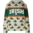 thumbnail image 5 of St Patricks Day Sweatshirt for Women Funny Shamrock Print Hoodie Casual Cute St. Patrick's Day Long Sleeve Shirt, 5 of 5
