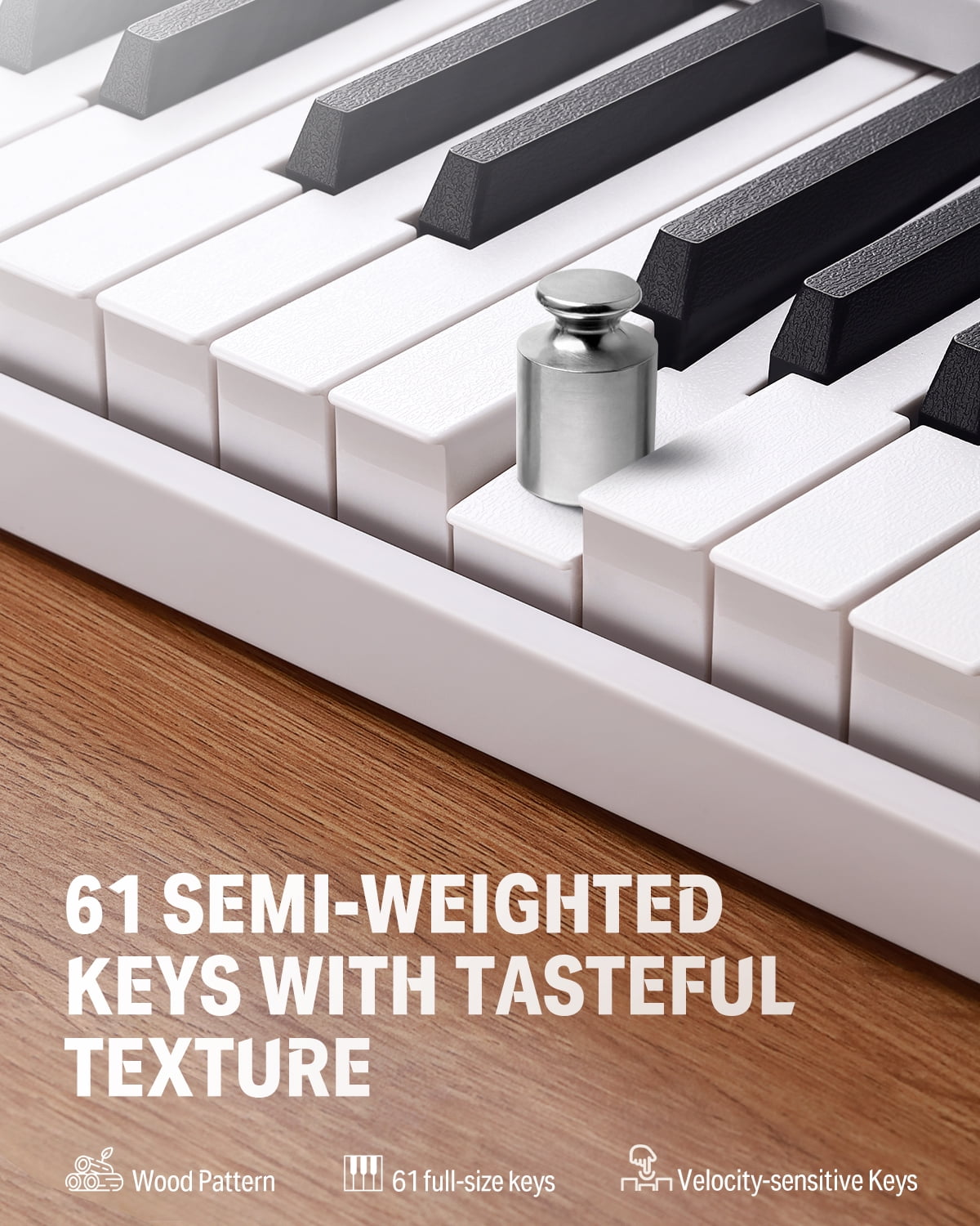 Donner DP-06 61-Key Folding Semi-weighted Digital Piano Kit
