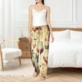 thumbnail image 4 of Balery Wine Pantalones de pijama para mujer, pijamas ultraligeros, pantalones de estar por casa-3X-Large, 4 of 6