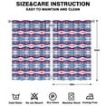 thumbnail image 2 of Bohemian Tribal 2-PC Tier Curtains - Vintage Hippie Style 42x63 Inch Semi-Sheer Curtains for Small Windows, 2 of 2