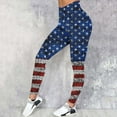 thumbnail image 5 of Gibobby Pantalon yoga mujer Mujeres Casual Cuatro de julio Día de la Independencia Impreso Deportes Leggings Pantalones largos(Azul oscuro,M), 5 of 5