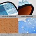 thumbnail image 2 of 2-Piece Kitchen Rugs Set Non-Slip Mats Carpet Floor for Kitchen, Bathroom (19.7"x27.6" & 19.7"x47.2") Blue Marine Life Patterns, 2 of 7