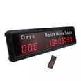 thumbnail image 6 of 1-inch 9Digits LED Event Timer Countdown/up Clock with Days Hours Mins Secs Max Up to 1000 Days Indoor LED Countdown Clock Red Color, 6 of 6
