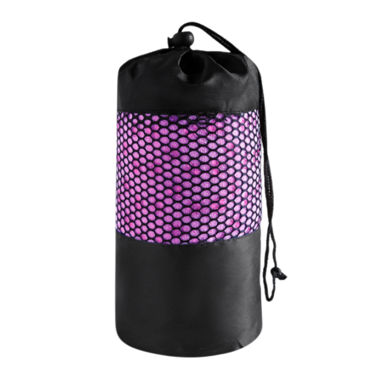 Sweat Absorbent Non-Slip Yoga Towel, 183x63cm Large Yoga Mat Cover, PVC Anti-SYoungster Particles Design, Quick Wicking, Portable Mesh Bag Storage, Perfect for Hot Yoga and Pilates