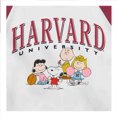 thumbnail image 3 of Playera Snoopy Talla EG Manga Ranglan Harvard Fit Crop Top Blanco con Vino, 3 of 4