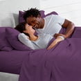 thumbnail image 3 of Bare Home 5 Piece Sheet Set, Microfiber, 2 Extra Pillowcases, Twin XL, Plum, 3 of 6