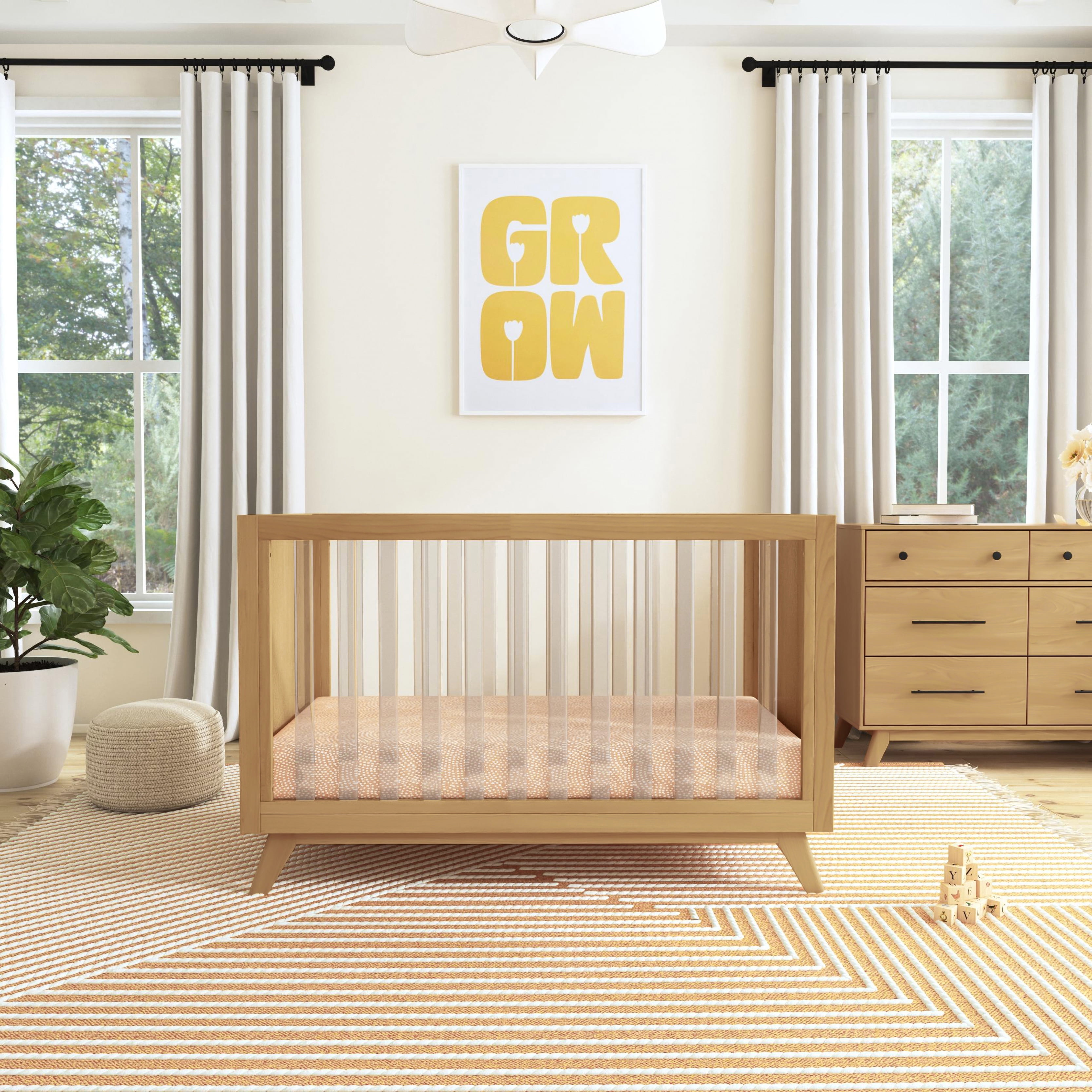 Otto 3-in-1 Convertible Crib with Acrylic Slats