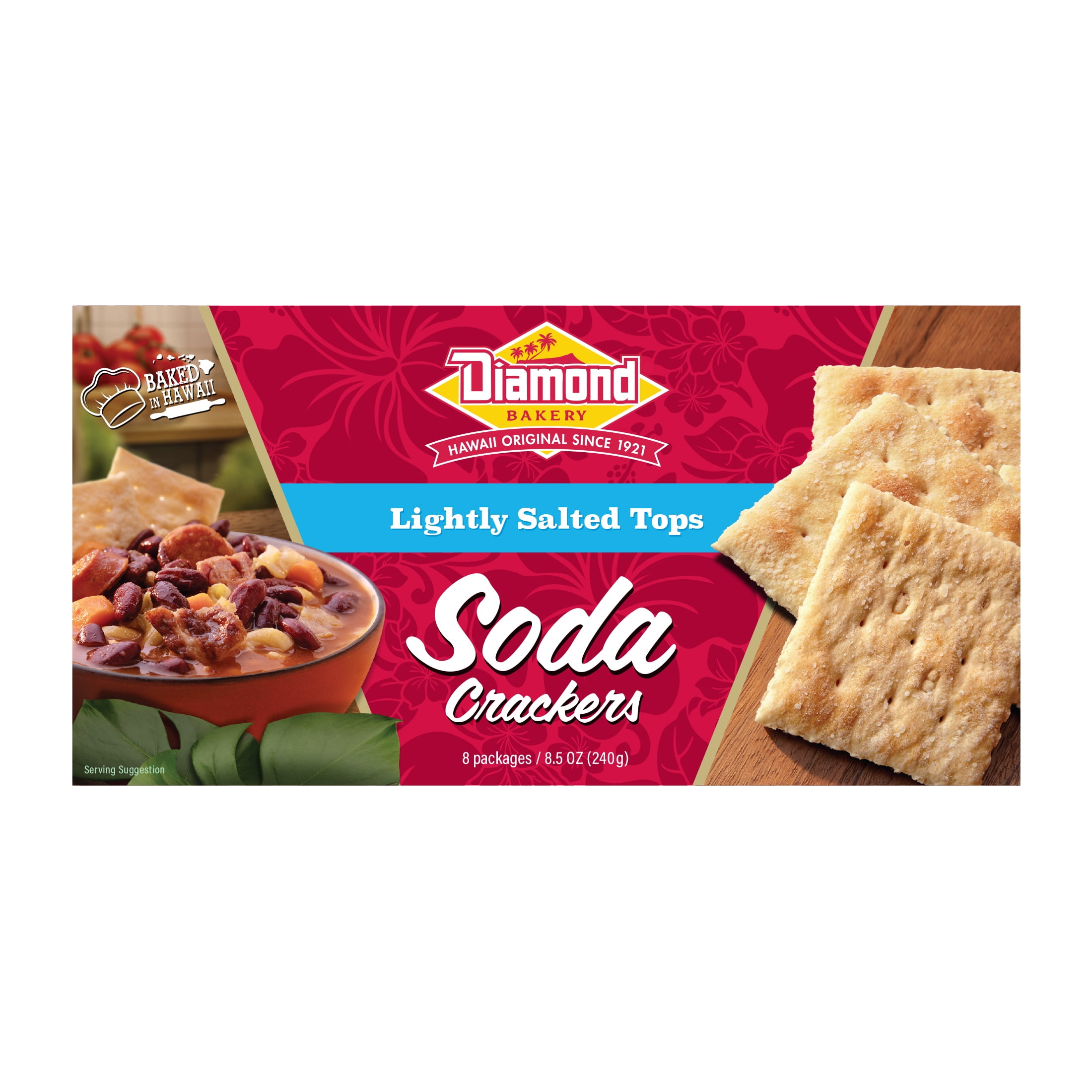 Diamond Bakery Lightly Sated Tops Soda Crackers, 9.5 Oz.