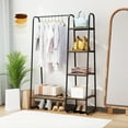 thumbnail image 1 of Giantex Heavy Duty Clothes Rack, Metal Garment Rack, Free Standing Closet Organizer, Hanging Bar, Black, 1 of 8