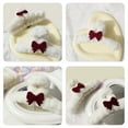 thumbnail image 5 of 2 Pcs Plush Gripper Claw Clips for Hair Accessories Women Pins Fuzzy Jaw Bow Miss, 5 of 6