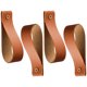 thumbnail image 3 of 4 pcs ganchos de cuero ganchos de cuero montados en la pared soportes de barra de cortina de cuero colgante de pared, 3 of 4