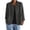 Dark Gray, variant on Cotton Linen Jackets for Women Casual Lapel Single Breasted Long Sleeve Coats Summer Trendy Shacket