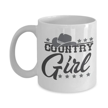 Cowboy Christmas Gifts Country Girl Cowboy Hat Coffee & Tea Gift Mug Items, Accessories & Birthday Gifts For Women ()