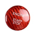 thumbnail image 3 of NS Engine Start Stop Button Cover for Mercedes A B C E GLE GLC CLA Carbon Fiber Red, 3 of 9
