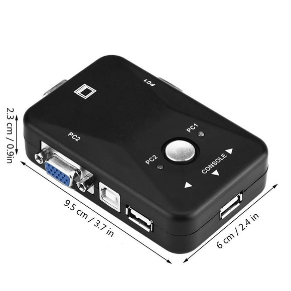 Conmutador VGA KVM USB 2.0 Bling bling, rendimiento sólido