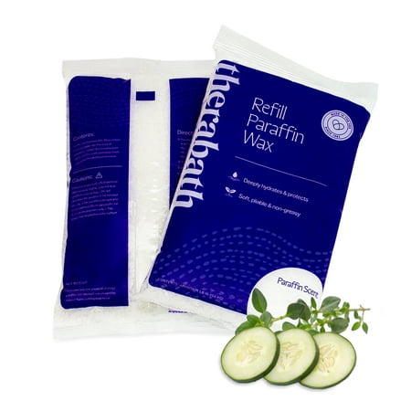 Therabath Paraffin Wax Refill - Thermotherapy - For Hands, Feet, Body - Deeply Hydrates - Made in USA, 6 lb. Cucumber Melon w/ Thyme