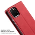 thumbnail image 2 of Leather Protective Case Compatible for iPhone 15 Plus Case Wallet Flip Cover with Card Holder, Red, 2 of 6
