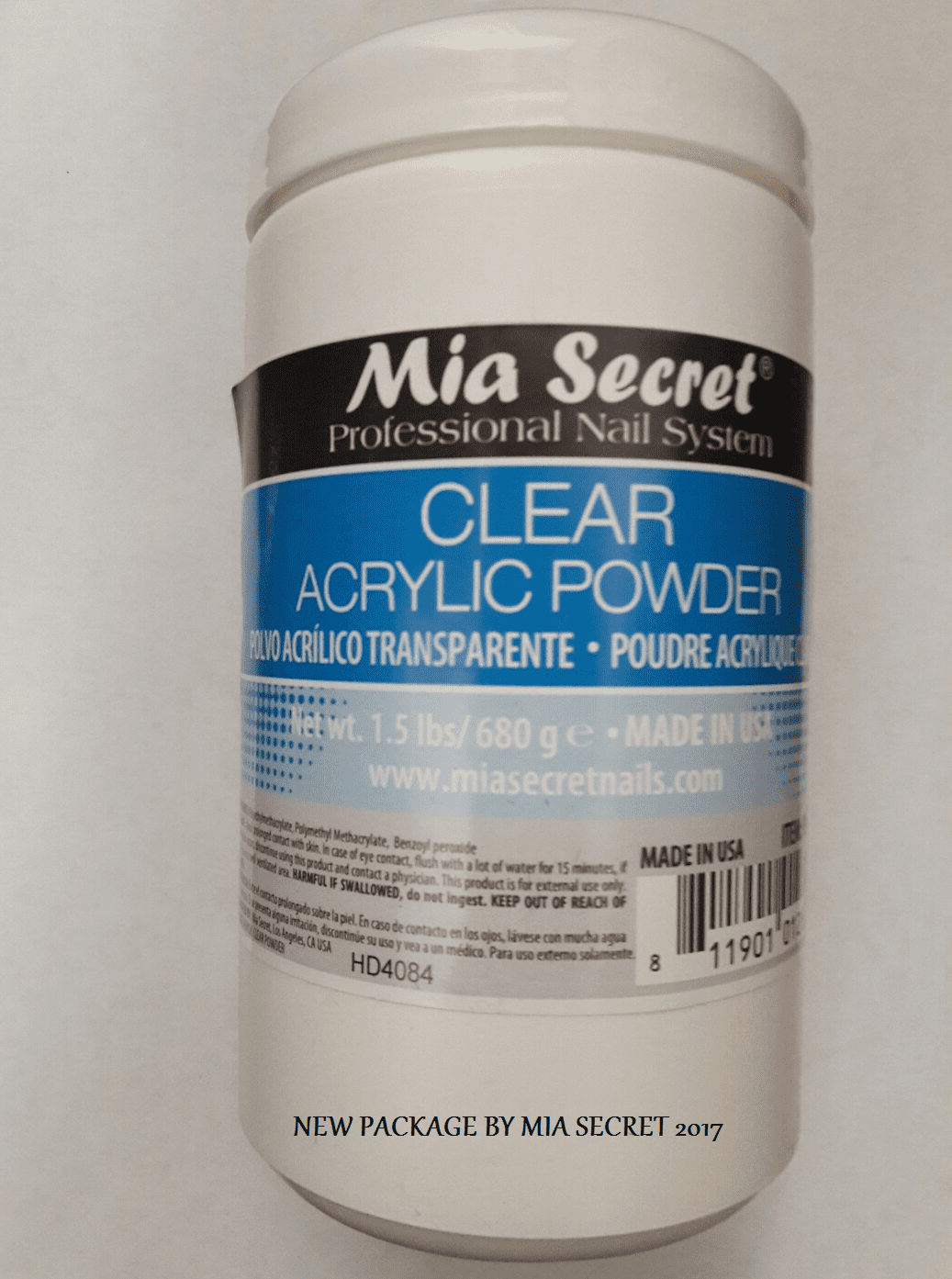 LWS LA Wholesale Store  32 oz Liquid Monomer & 24 oz Clear Acrylic Powder Set Mia Secret MADE IN USA