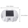 thumbnail image 3 of Solar LED Pathway Marker LED Dock Light Waterproof Security Warning Lights White LED Light Road Stud Light for Patio Yard Home Pathway Stairs Garden (Green Light), 3 of 4