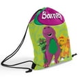 thumbnail image 5 of Drawstring Backpack for Barney and Friends Sackpack Women Men Adults Party Favor Bags Sports for Gym Travel Swimming Hiking Camping Tote Bag 11.8 × 15.7 in, 5 of 6