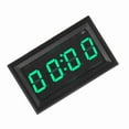 thumbnail image 4 of Reloj electrónico digital luminoso con luz LED para coche, accesorio decorativo (verde), 4 of 15