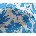 thumbnail image 4 of oneOone Viscose Chiffon Medium Blue Fabric Florals Craft Projects Decor Fabric Printed By The Yard 42 Inch Wide-HJS, 4 of 4