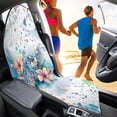 thumbnail image 2 of KUIFORTI Turtle Flower Car Seat Cover Protector Front Seats Soft Sweat Towel Seat Covers Bucket for Cars SUV Trucks for Gym Workout Beach Hiking Non-Slip, 2 of 7