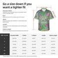 thumbnail image 5 of Vsdgher Summer Print Men's Hawaiian Shirts Button Down Tropical Holiday Beach Shirts Vacation Clothes,X-Large, 5 of 7
