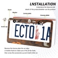 thumbnail image 3 of Aluminum License Plate Frame 2 Pack Car Exterior Accessory Car Tag Holder for Front Rear Plates Cars Decor Cute Ghosts and Pumpkins, 3 of 6
