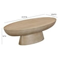 thumbnail image 4 of Eclipse Textured Faux Travertine Indoor / Outdoor Coffee Table, 4 of 7