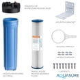 thumbnail image 3 of Aquasure Fortitude V Series 20" x 4.5"High Flow Whole House 30 Micron Pleated Sediment Water Filter System (AS-F120PS), 3 of 4