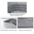 thumbnail image 3 of Tirrinia  Womens Wide Brim Bucket Hats UPF 50+ Outdoor Gardening Sun Caps Dark Grey, 3 of 7