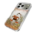 thumbnail image 2 of Cleveland Browns Linen Logo iPhone Glitter Case, 2 of 6