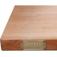 thumbnail image 3 of CONSDAN Butcher Block Counter Top, USA Grown Cherry Solid Hardwood Countertop, Wood Slabs for Kitchen, Reversible, Both Side Polished, Prefinished with Food-safe Oil, 1.5" Thickness, 12" L x 25" W, 3 of 6