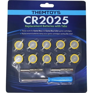 12Pack CR2032 Battery, CR2032 3V Lithium Battery with Solder Tabs for SNES,  N64, Gameboy, Pokemon, Gameboy Color Game Battery Replacement 