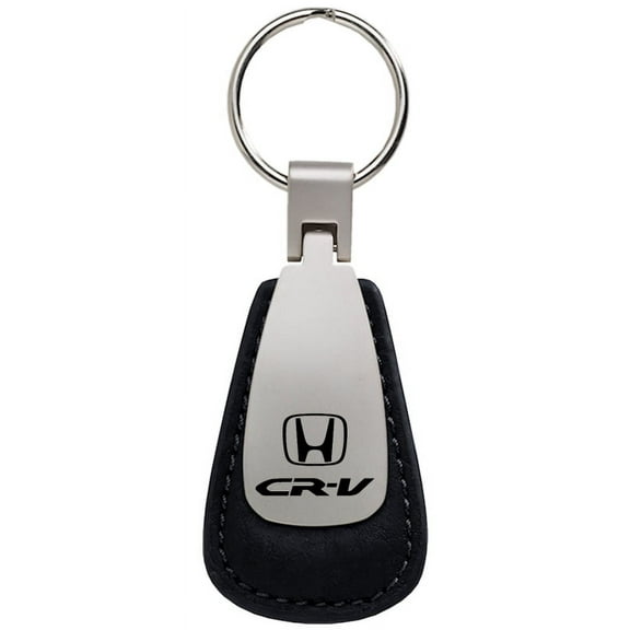 Honda CR-V Leather Teardrop Key Chain (Black)