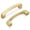 Brushed Gold, variant on 3 Pack 5 Inch(128mm) Hole Center Matte Black Modern Cabinet Pulls Solid Kitchen Cabinet Handles Hardware Bathroom Vanity Pulls Timeless Drawer Pulls Handles for Dresser