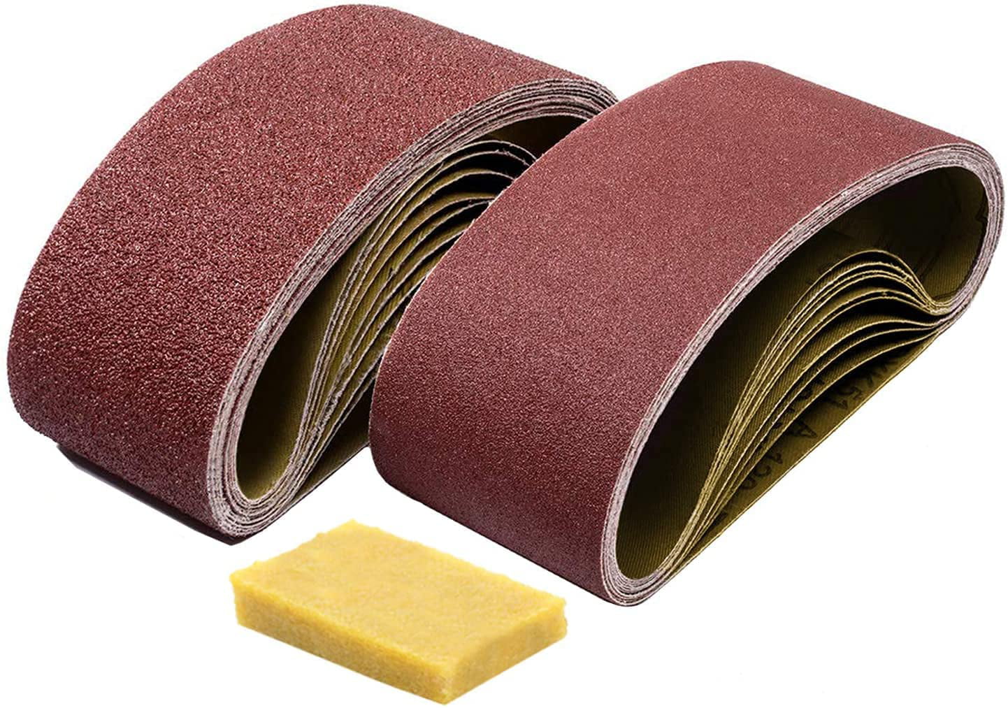 3pcs 3*21 In Belt Sanding Paper 60/80/100 Grit For Wood/Paint/Plastic Polishing 