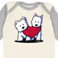 thumbnail image 4 of Inktastic Valentine Westie Duo Boys or Girls Long Sleeve Baby Bodysuit, 4 of 5