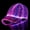 black, variant on Fiber optic cap LED hat with 7 colors luminous glowing EDC baseball hats USB Charging light up caps even party led christmas cap for event holiday