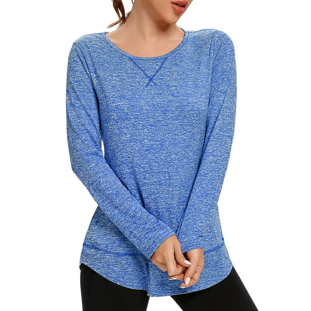 Chama Plus Size Workout Shirts for Women Activewear Tops Yoga Gym