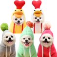 thumbnail image 4 of Sudadera con capucha de frutas para perro, ropa básica para mascotas, abrigo de suéter, disfraz de cachorro de Bulldog Francés para perros pequeños, sudaderas con capucha cálidas para mascotas, chaque, 4 of 4