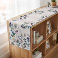 thumbnail image 6 of Eucalyptus Leaves 90 Inch Table Runner, Retro Farmhouse Botanical Floral Birds Farmhouse Dresser Scarf Cotton & Linen Tablerunner for Dining/Kitchen Island/Holiday Party Décor 13" x 90", 6 of 9