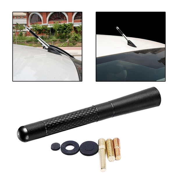 uversal para coche repuesto para montaje en , para coche apta para camionetas de vehículos , negro Baoblaze Antena de coche
